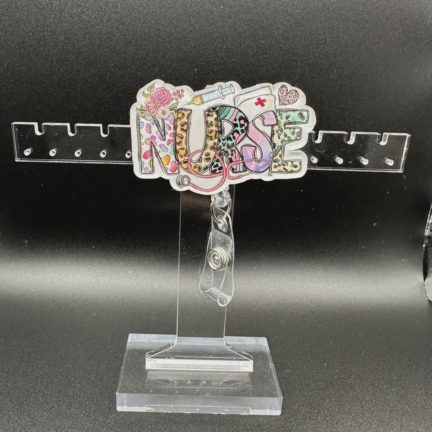 Hello Darling Designs Colorful Nurse Badge Reel