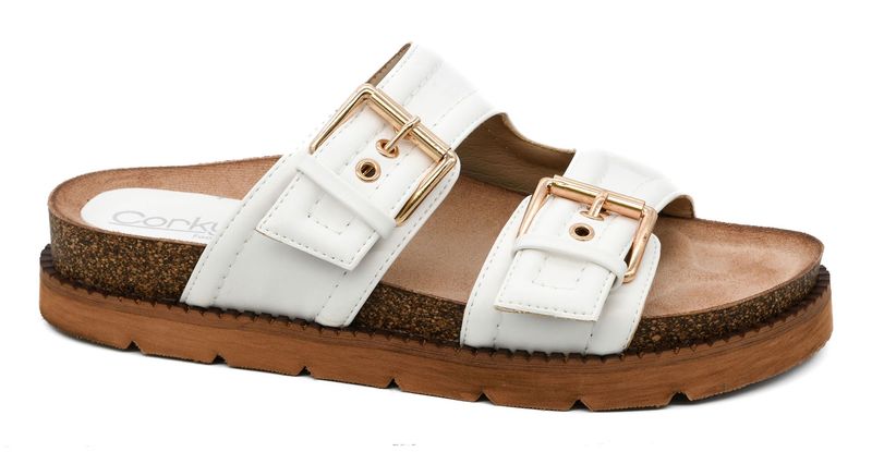 Corkys Conceited Sandal- White