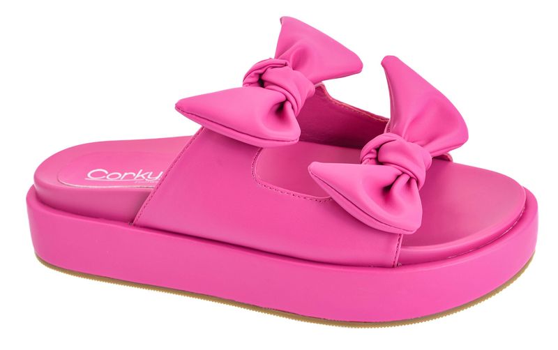 Corkys Lil Bit Knotty Sandals- Hot Pink