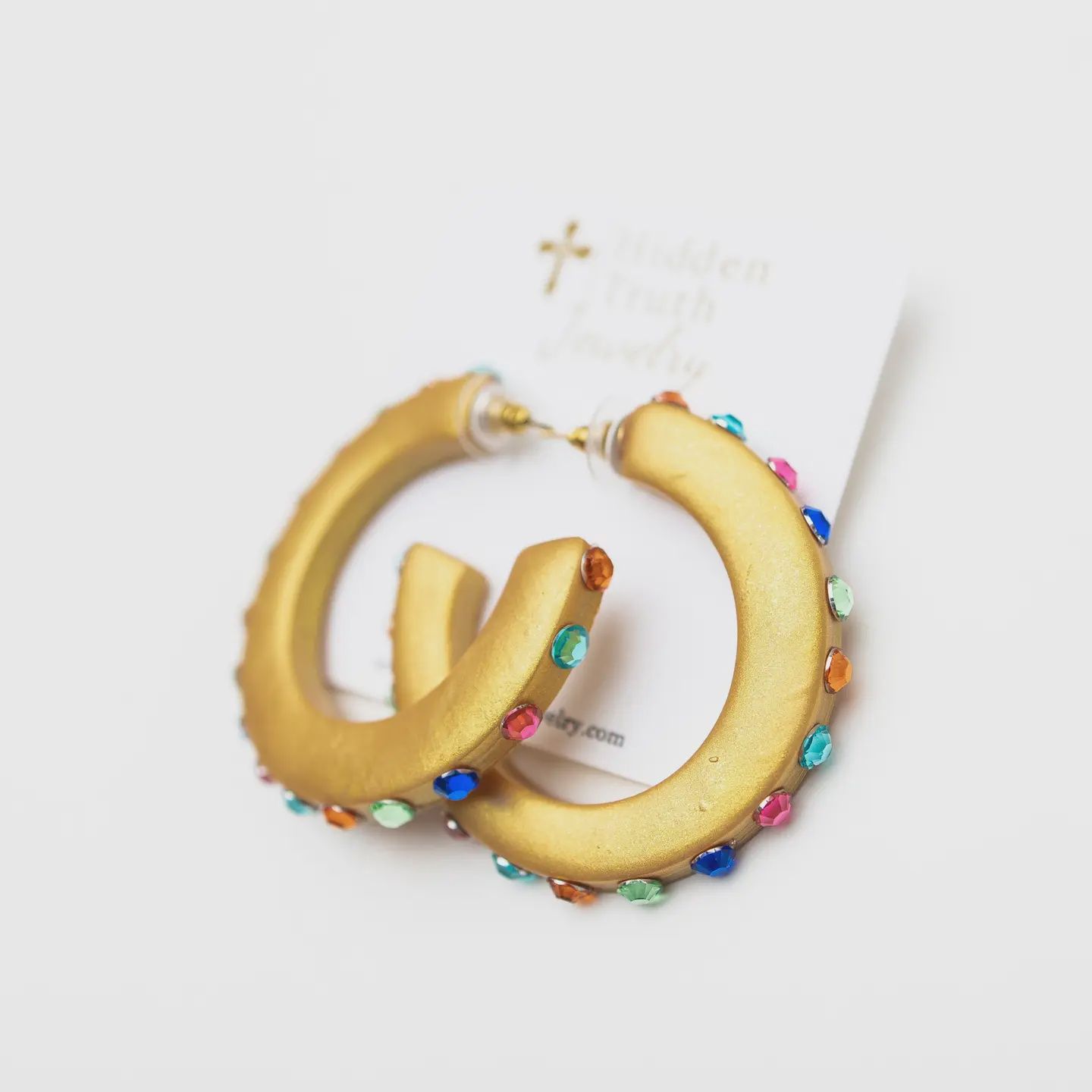 Hidden Truth Jewelry Multicolored Hoops