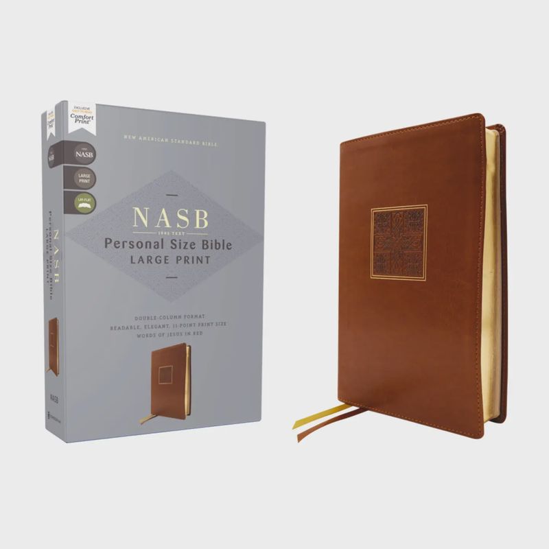 Nasb Personal Size Bible Large Print Leathersoft