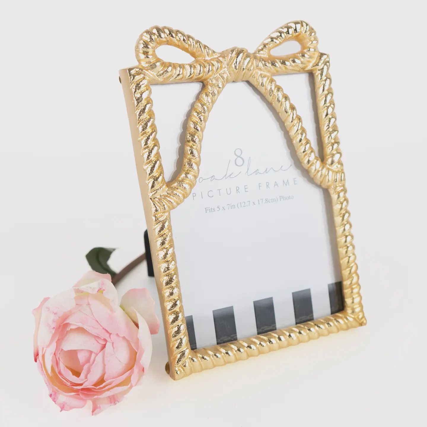 Oak Lane Gold Bow 5x7 Picture Frame