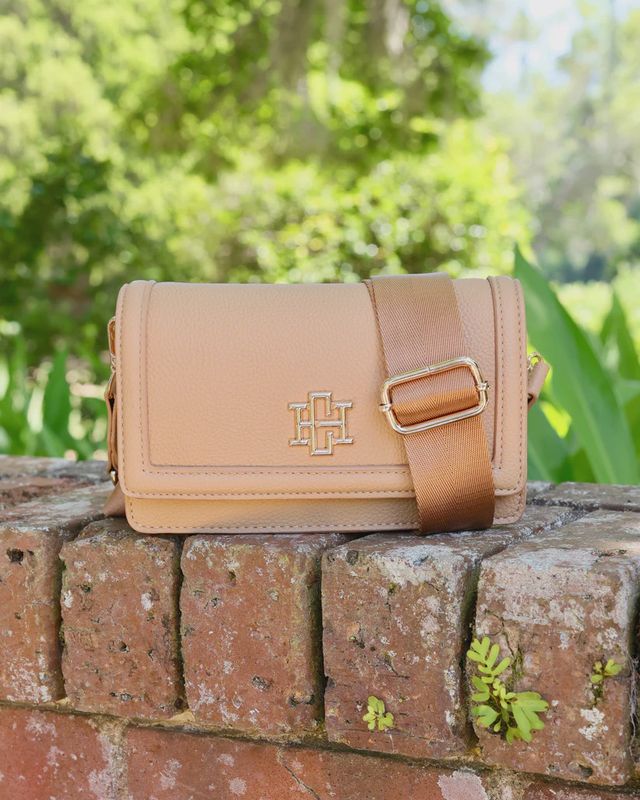 Caroline Hill Maverick Crossbody with Pocket Tan PB