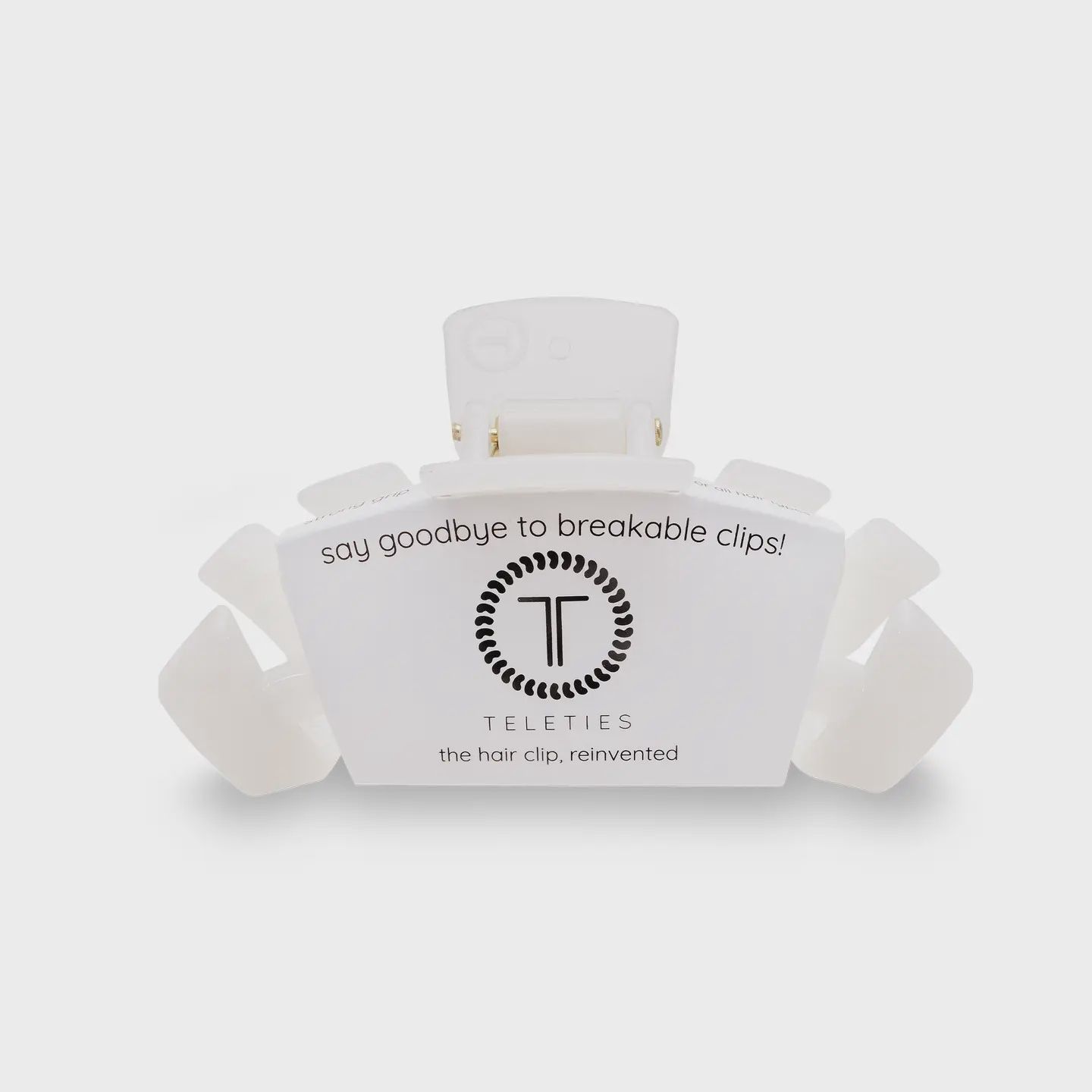 Teleties Coconut White Medium Classic Hair Clip