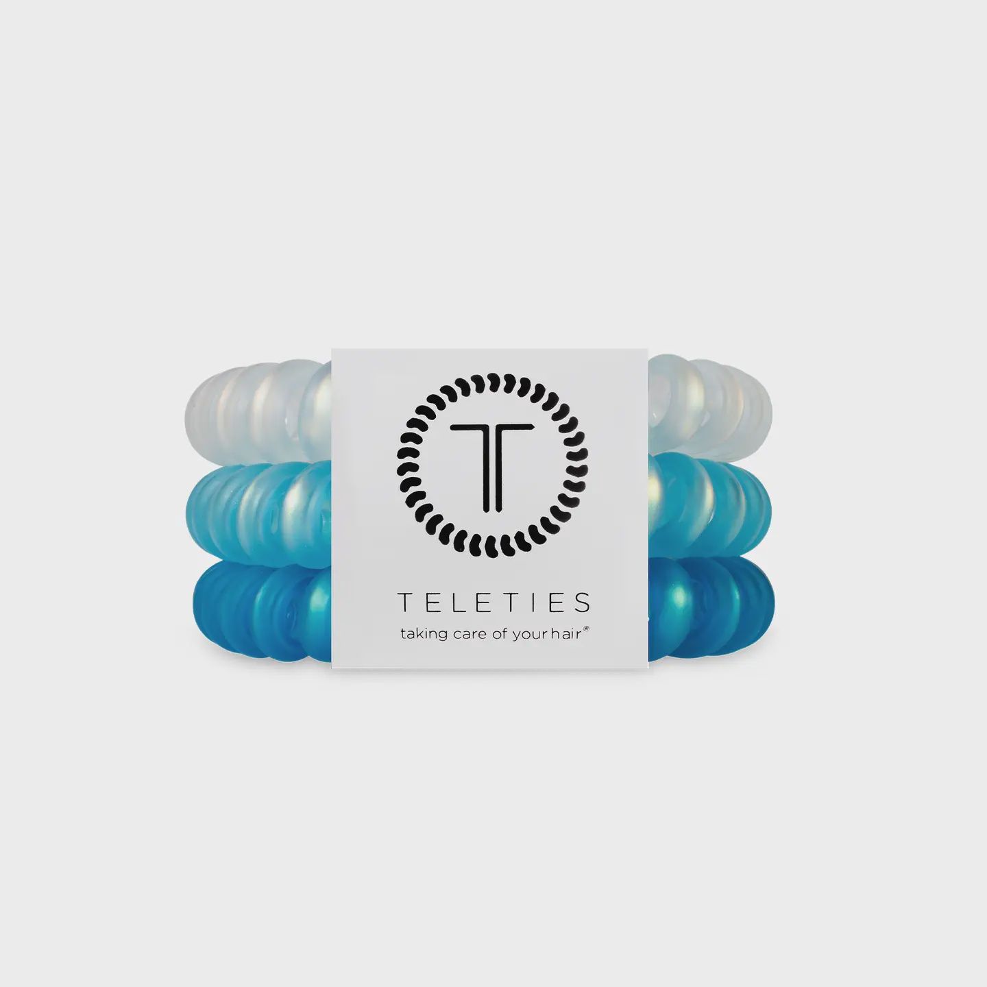 Teleties Blue Seas Large Spiral Hair Coils