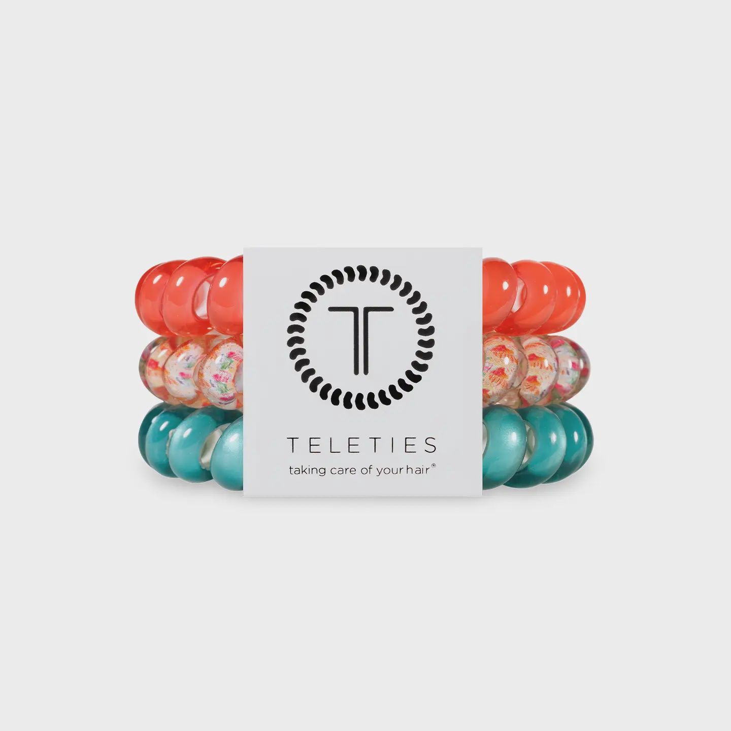 Teleties Coral Craze Large Spiral Hair Coils