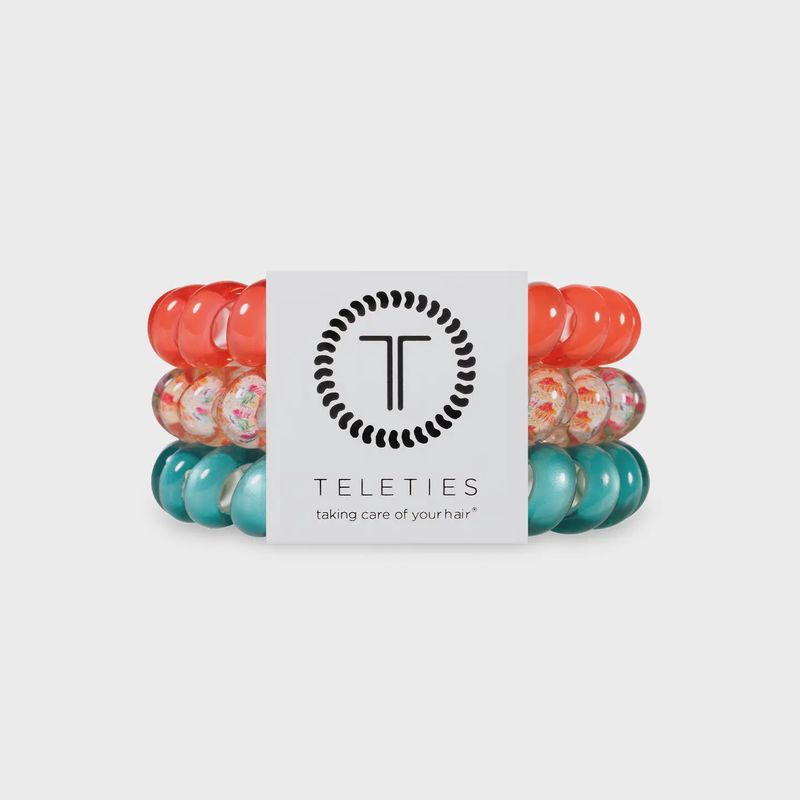 Teleties Coral Craze Large Spiral Hair Coils