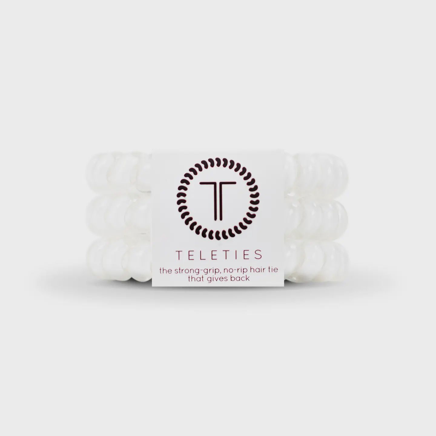 Teleties Cocnut White Large Spiral Hair Coils