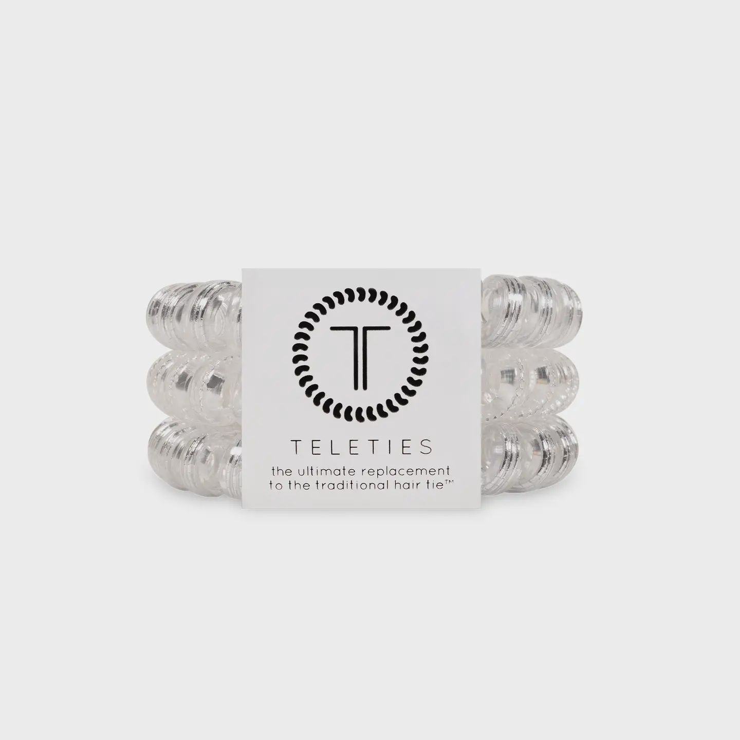 Teleties Silver Slay Large Spiral Hair Coils