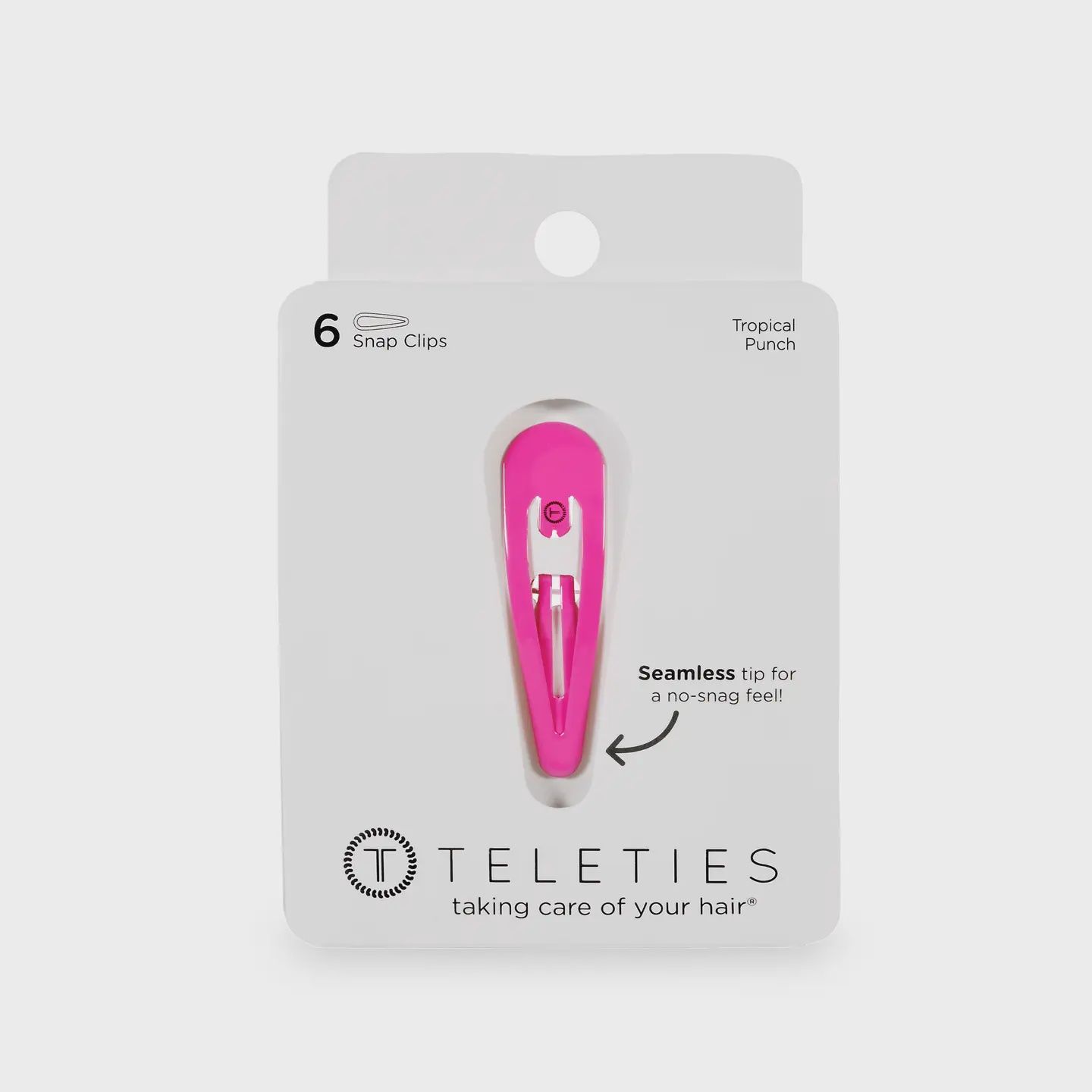 Teleties Snap Clip -Tropical Punch - 6 Count