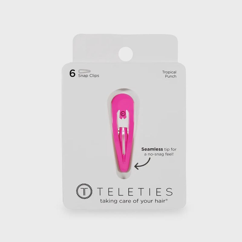 Teleties Snap Clip -Tropical Punch - 6 Count