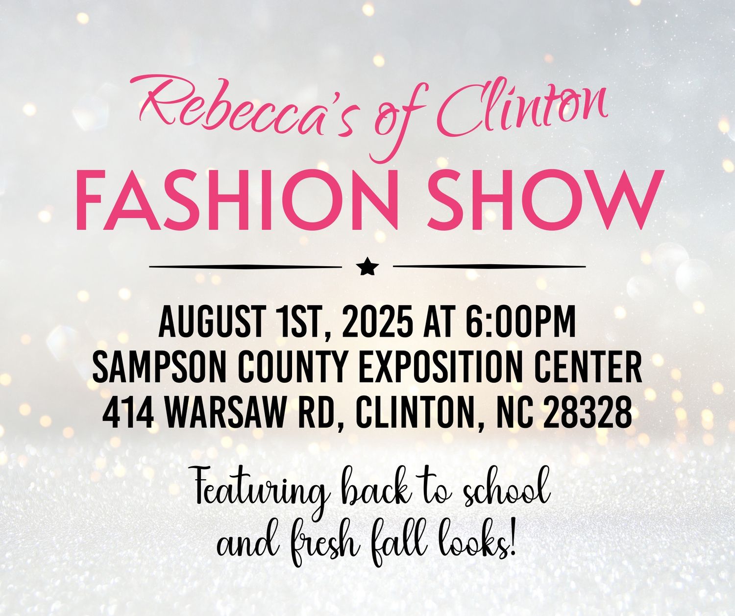 TICKET PURCHASE: Rebecca&#39;s 2025 Fashion Show