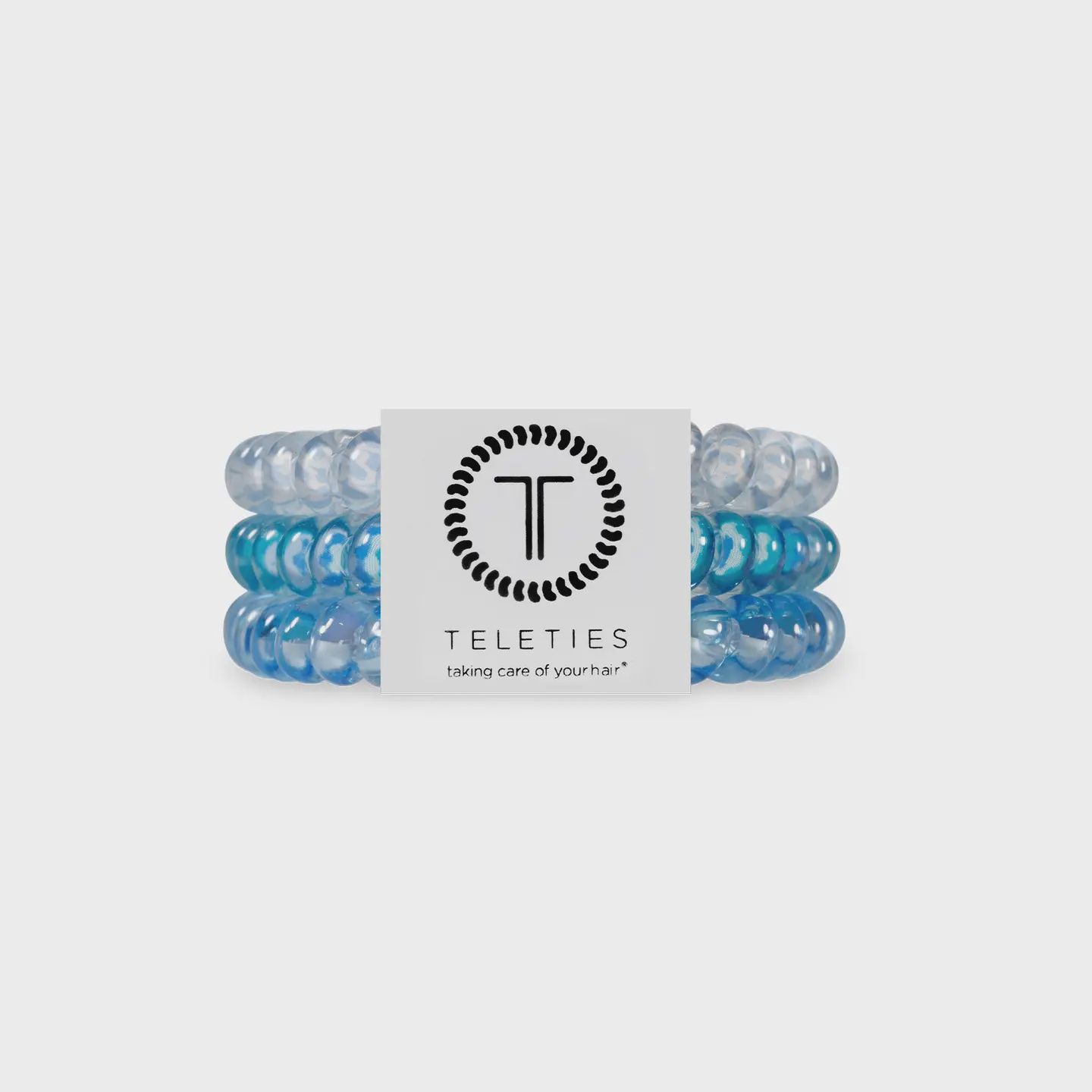 Teleties Spiral Hair Coils -Small - Summer Sky Hair Ties
