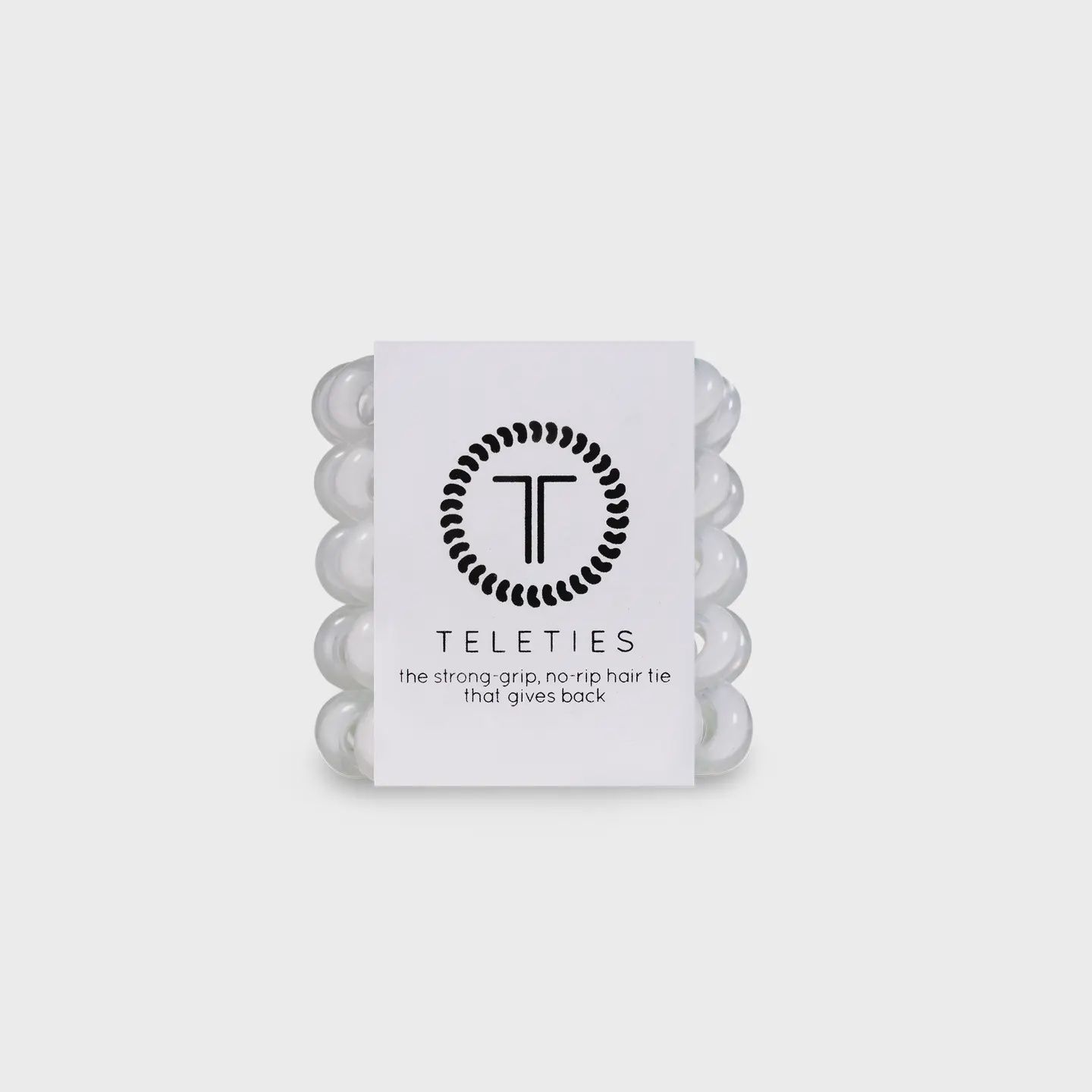 Teleties Spiral Hair Coils - Tiny - Coconut White Hair Ties