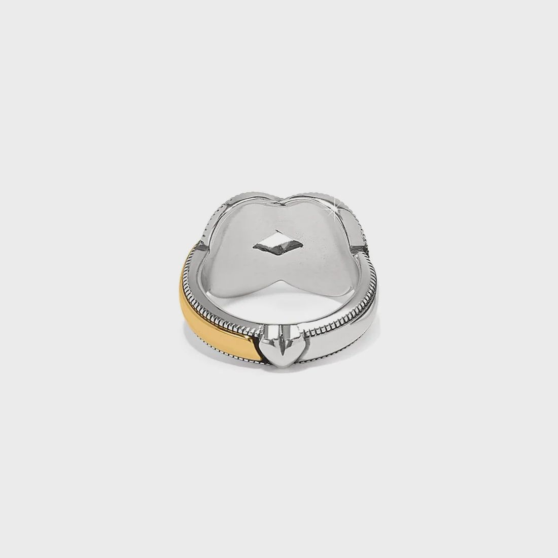 Brighton Interlok Harmony Two Tone Ring- Silver/Gold