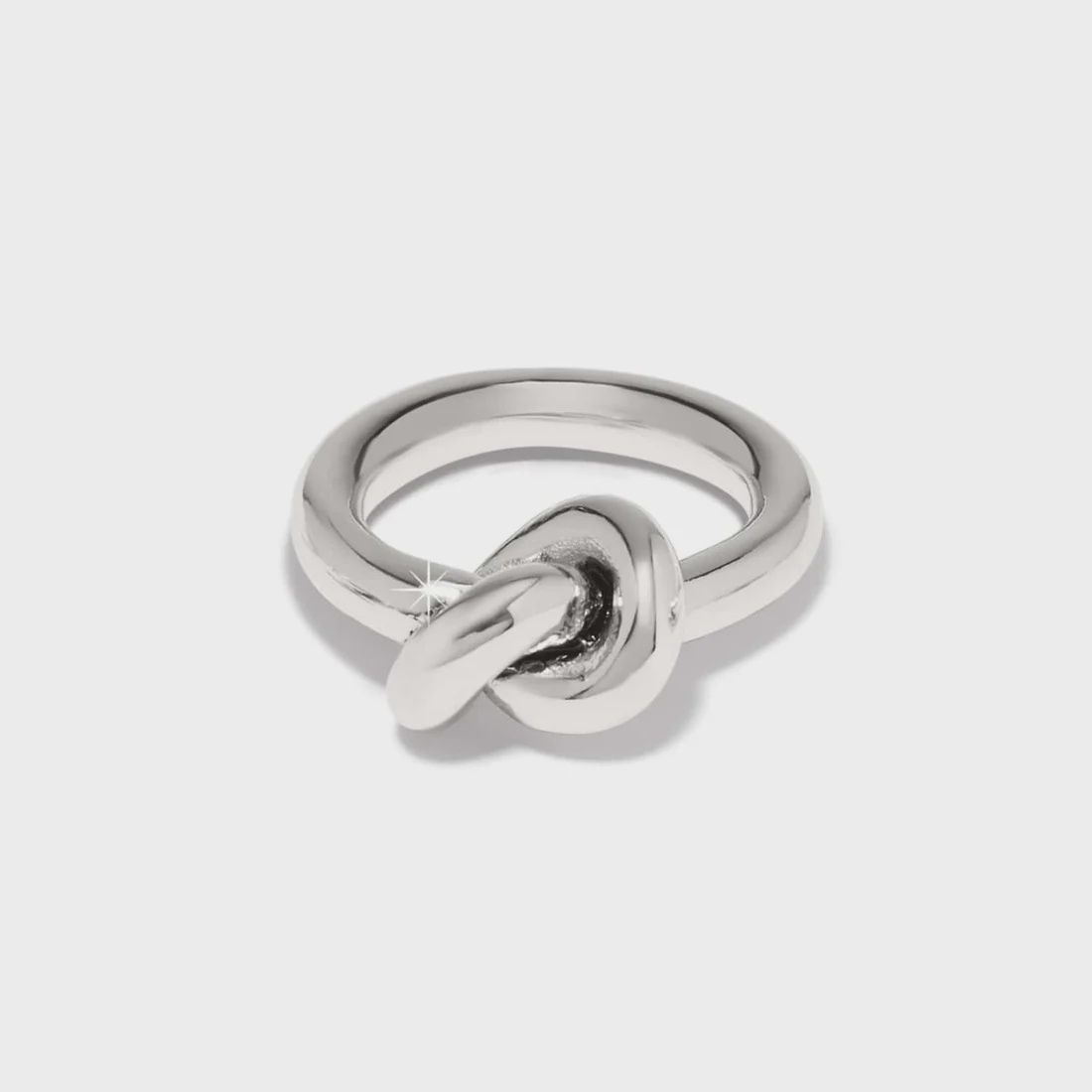 Brighton Interlok Single Knot Ring- Silver