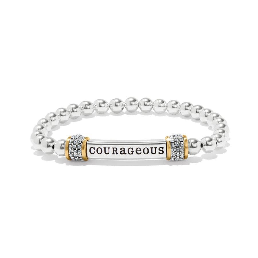 Brighton Meridian &quot;Courageous&quot; Two Tone Stretch Bracelet