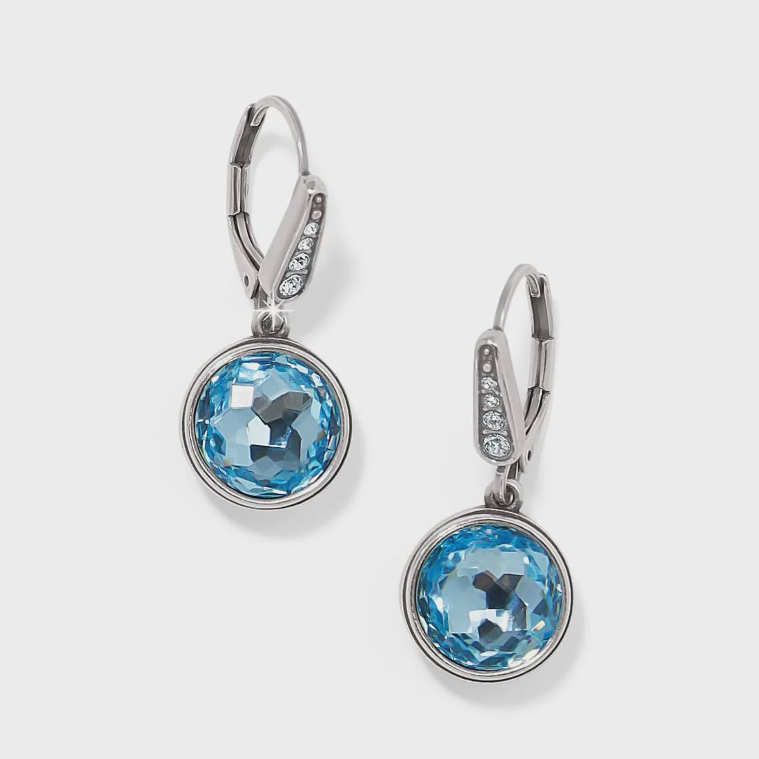 Brighton Meridian Aurora Leverback Earrings- Aqua