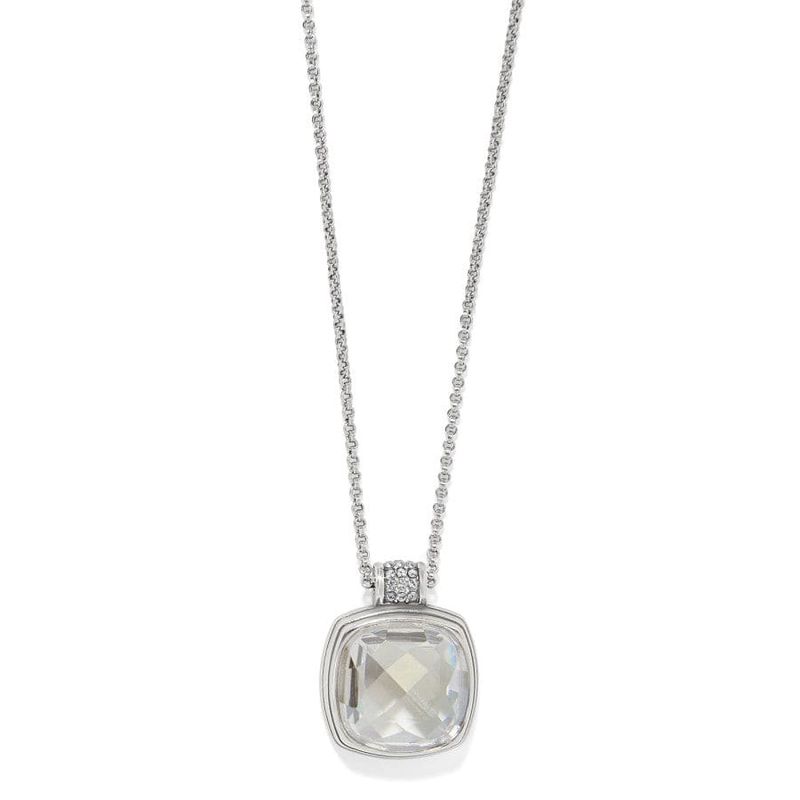 Brighton Silver Crystal Meridian Aurora Large Necklace