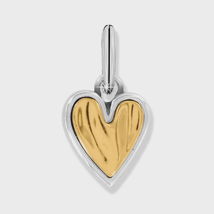 Brighton Silver-Gold Cascade Heart Charm