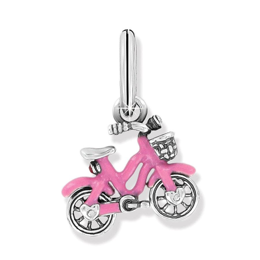 Brighton Silver-Pink Sweet Ride Charm