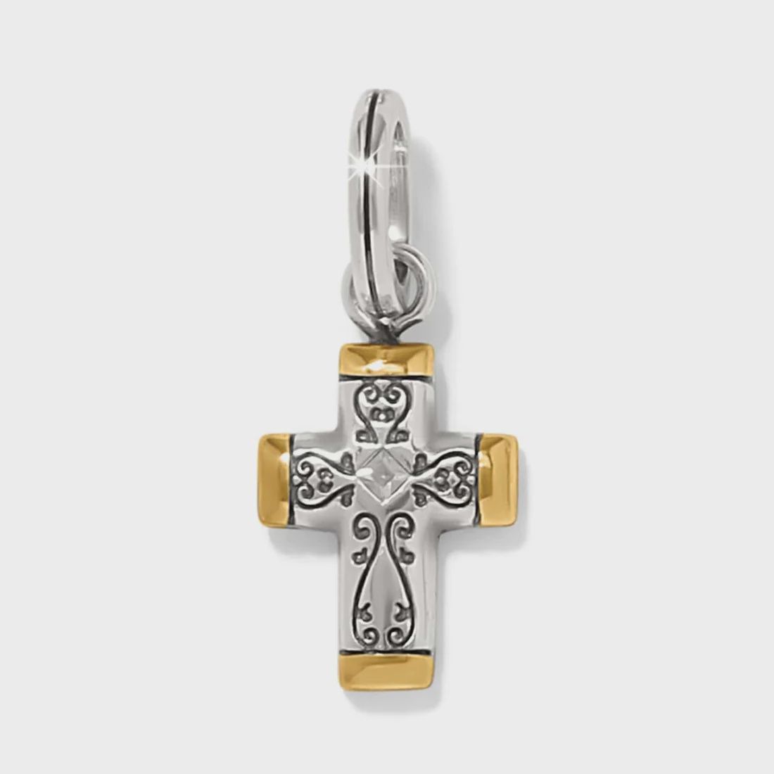 Brighton Silver Gold Venezia Cross Charm
