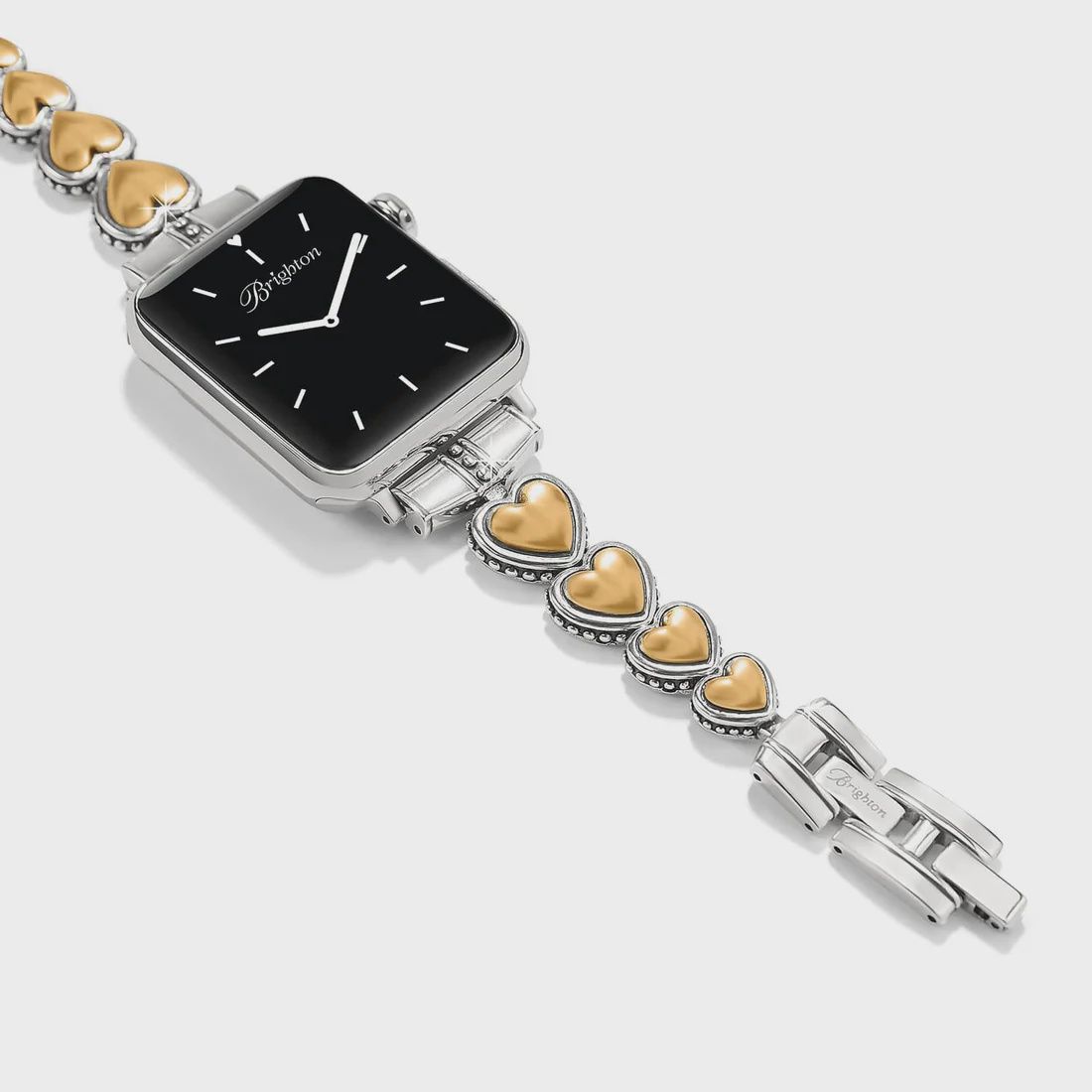 Brighton Silver-Gold Pretty Tough Two Tone Heart Watch Band