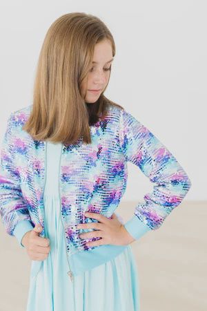 Mila and Rose Mermaid Flip Sequin Jacket