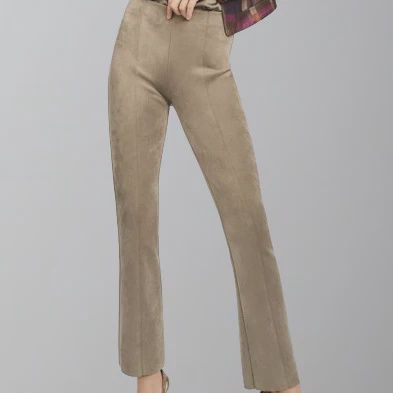 Joseph Ribkoff Scuba Suede Flared Pants