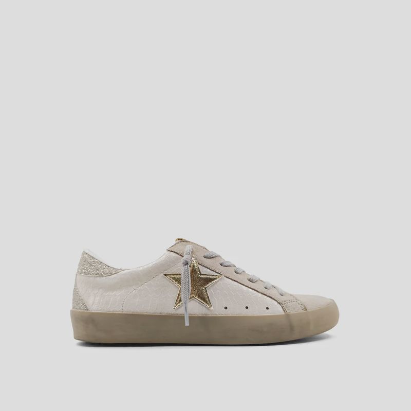 Shu Shop Paula Bone Snake Sneaker