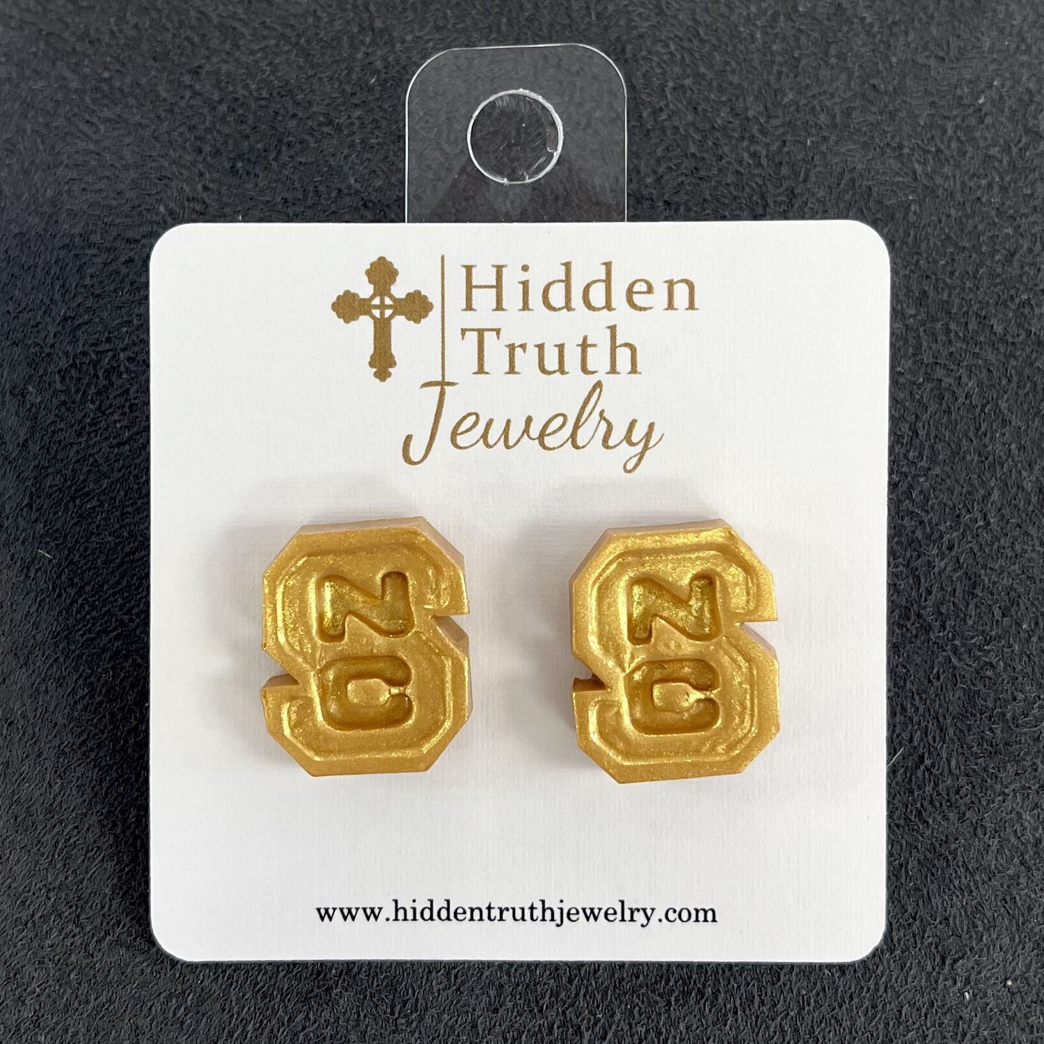 Hidden Truth Jewelry NC State Studs