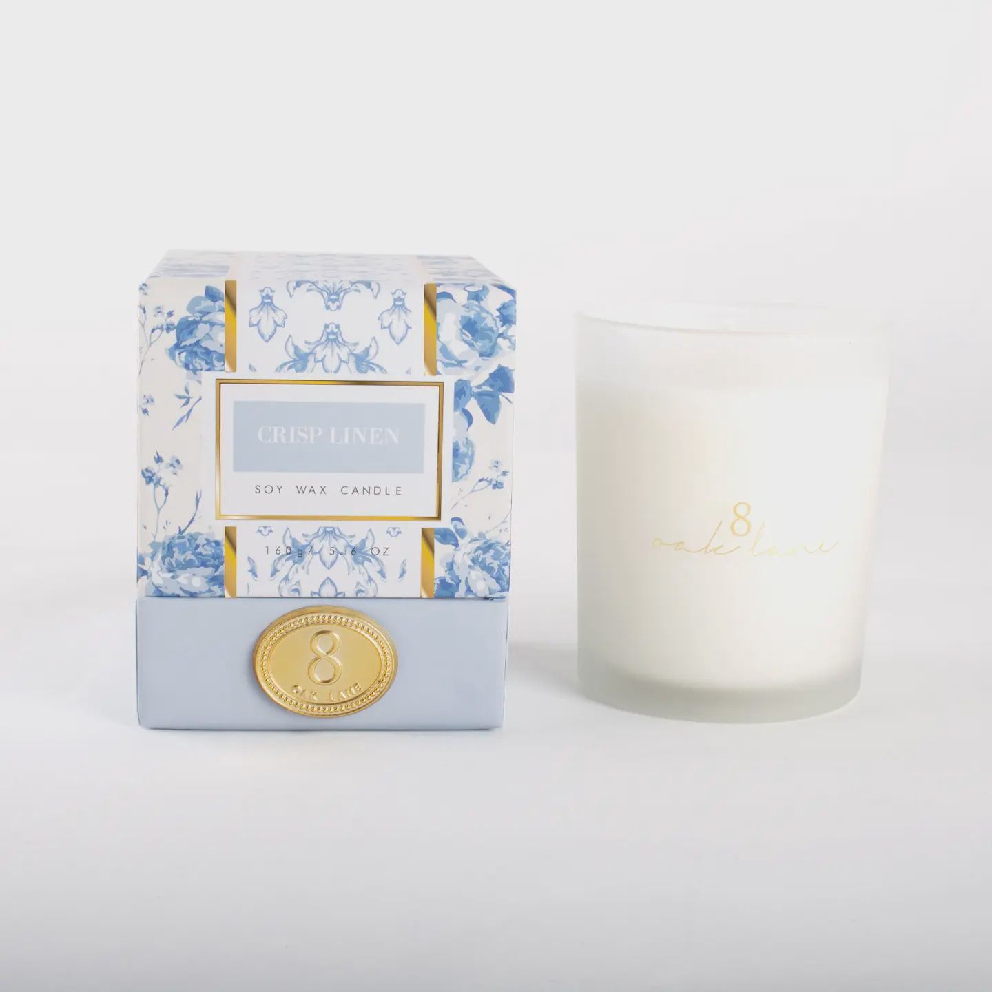Oak Lane Crisp Linen 5.6oz Soy Wax Candle