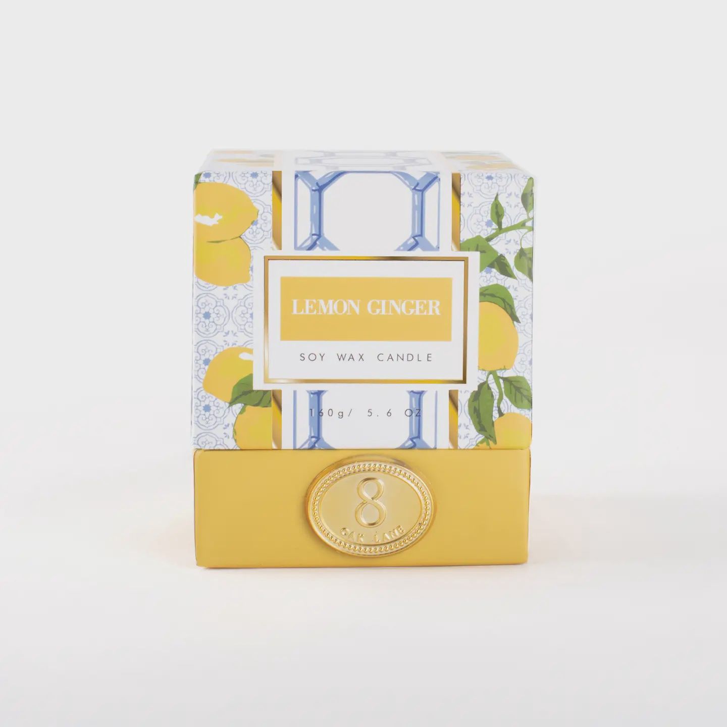 Oak Lane Lemon Ginger 5.6oz Soy Wax Candle