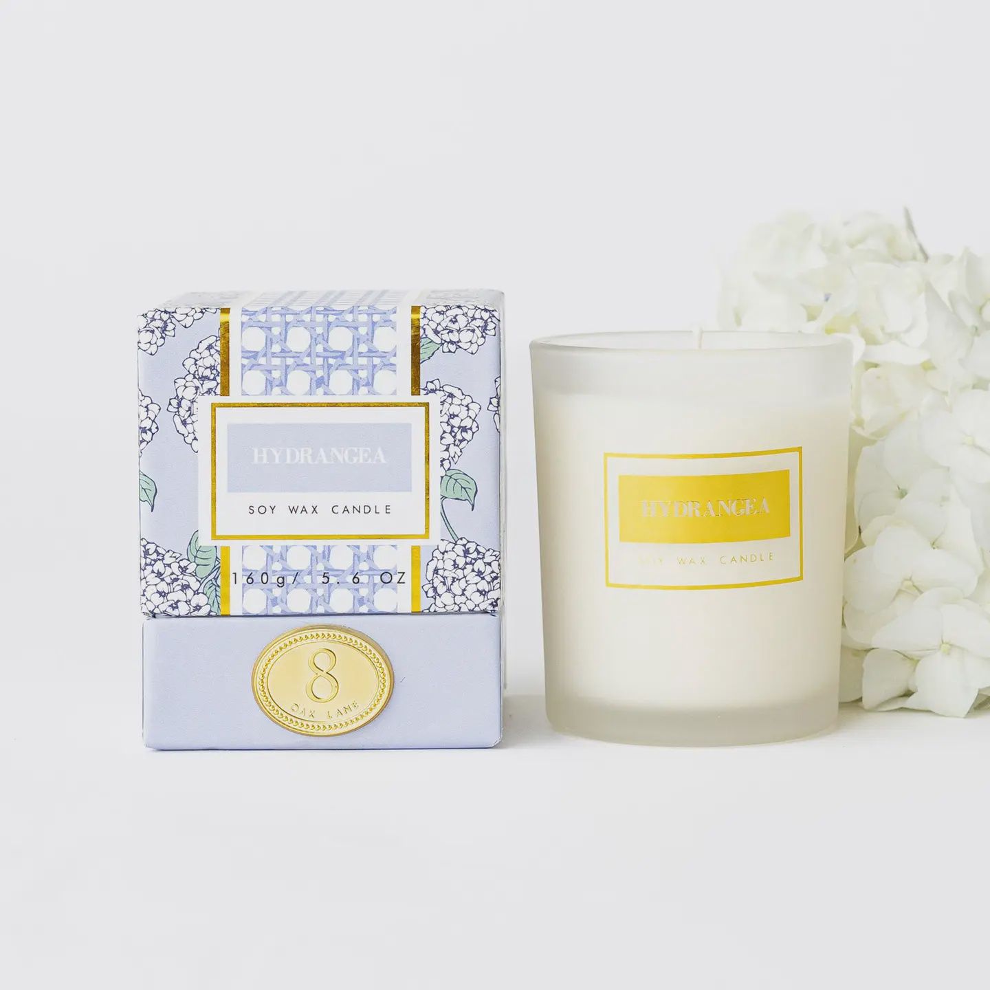 Oak Lane Hydrangea 5.6oz Soy Wax Candle