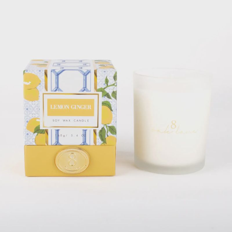 Oak Lane Lemon Ginger 5.6oz Soy Wax Candle