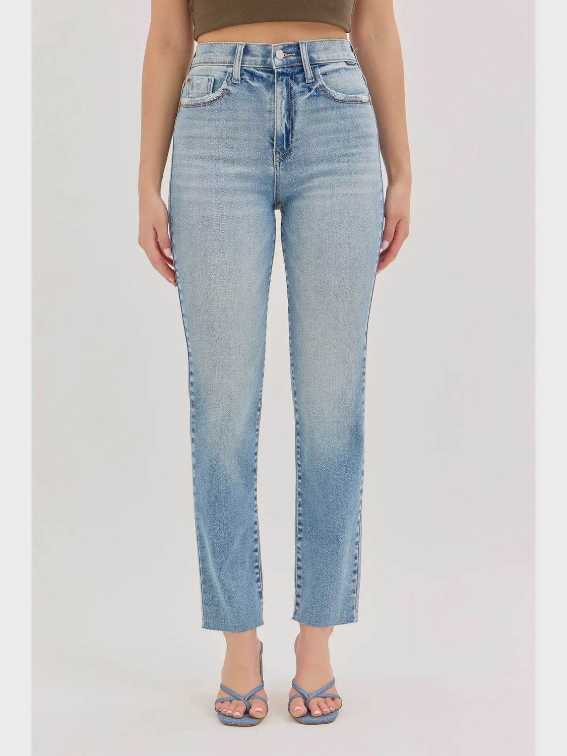 Cello High Rise Crop Straight- Medium