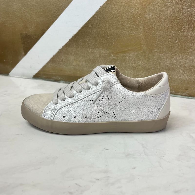 Shu Shop Mia Mini Sneaker- Silver Snake