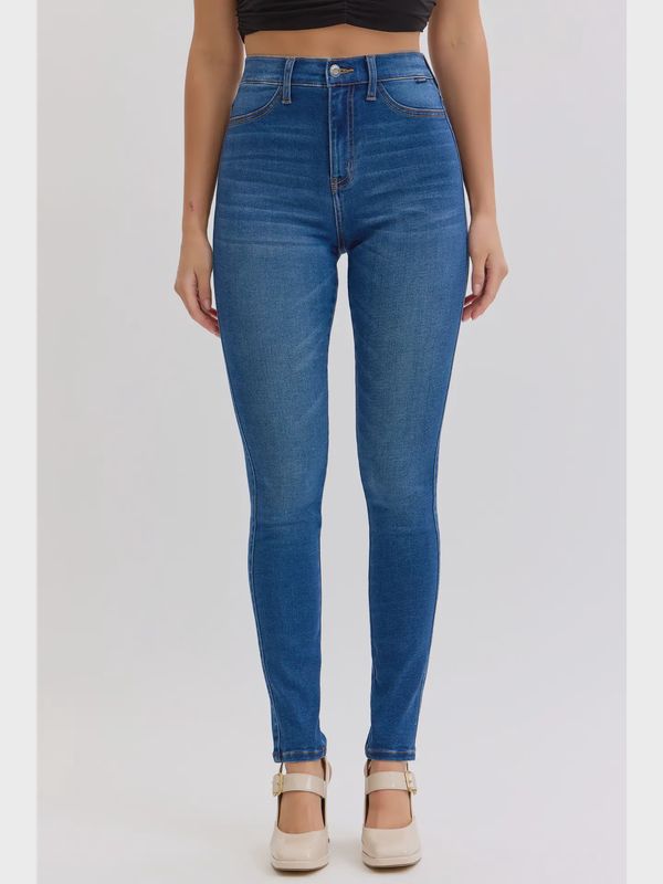 Cello High Rise Skinny Jeans- Medium Wash