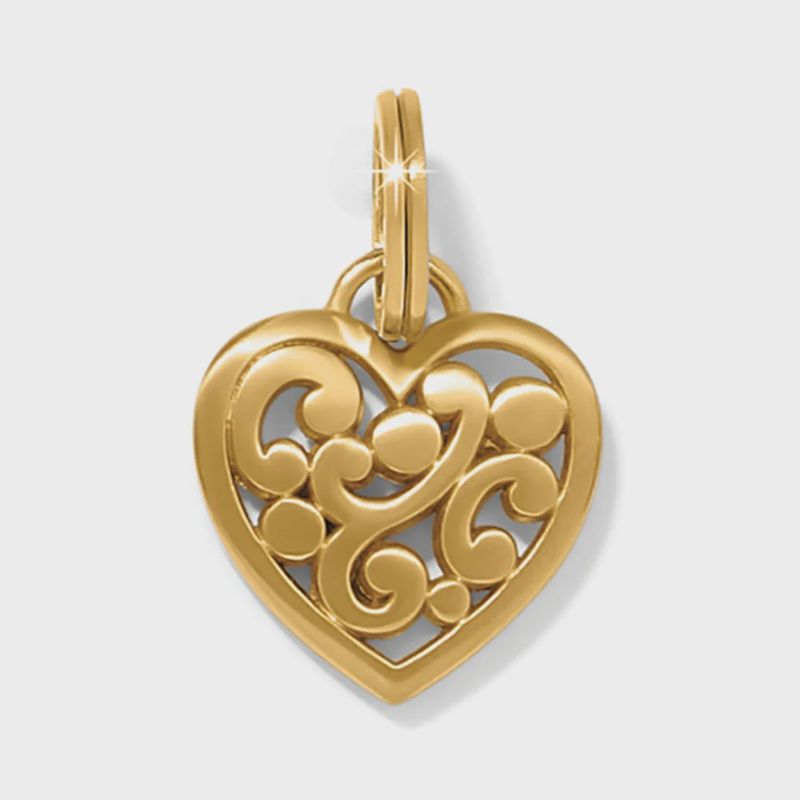 Brighton Contempo Heart Charm- Gold