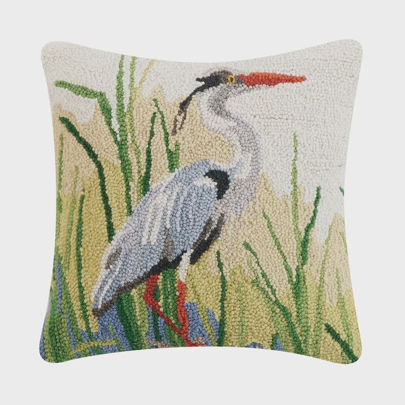 Peking Handicraft Great Blue Herons Hook Pillow - Sally Eckman Roberts