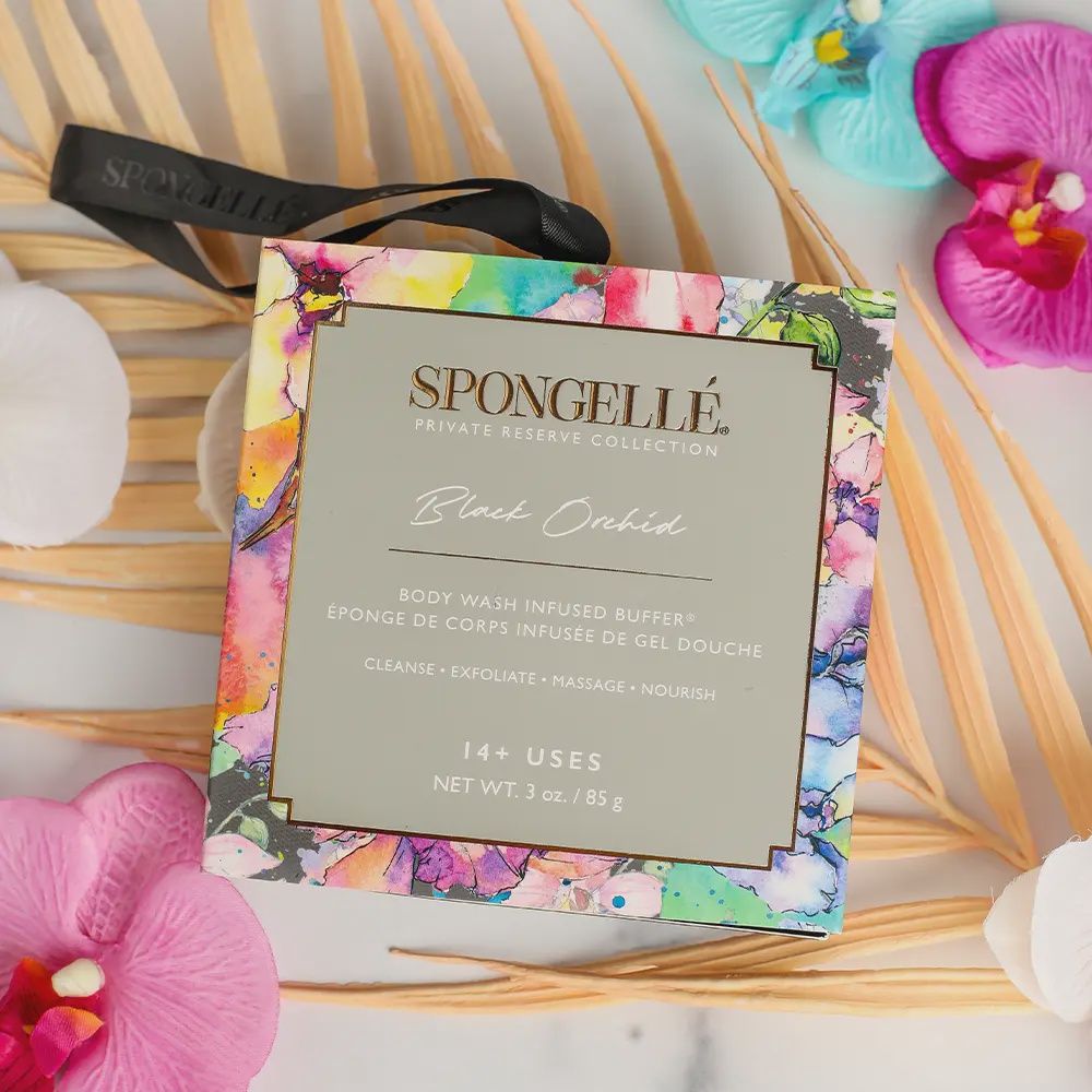 Spongelle Black Orchid Boxed Flower Body Wash Infused Buffer