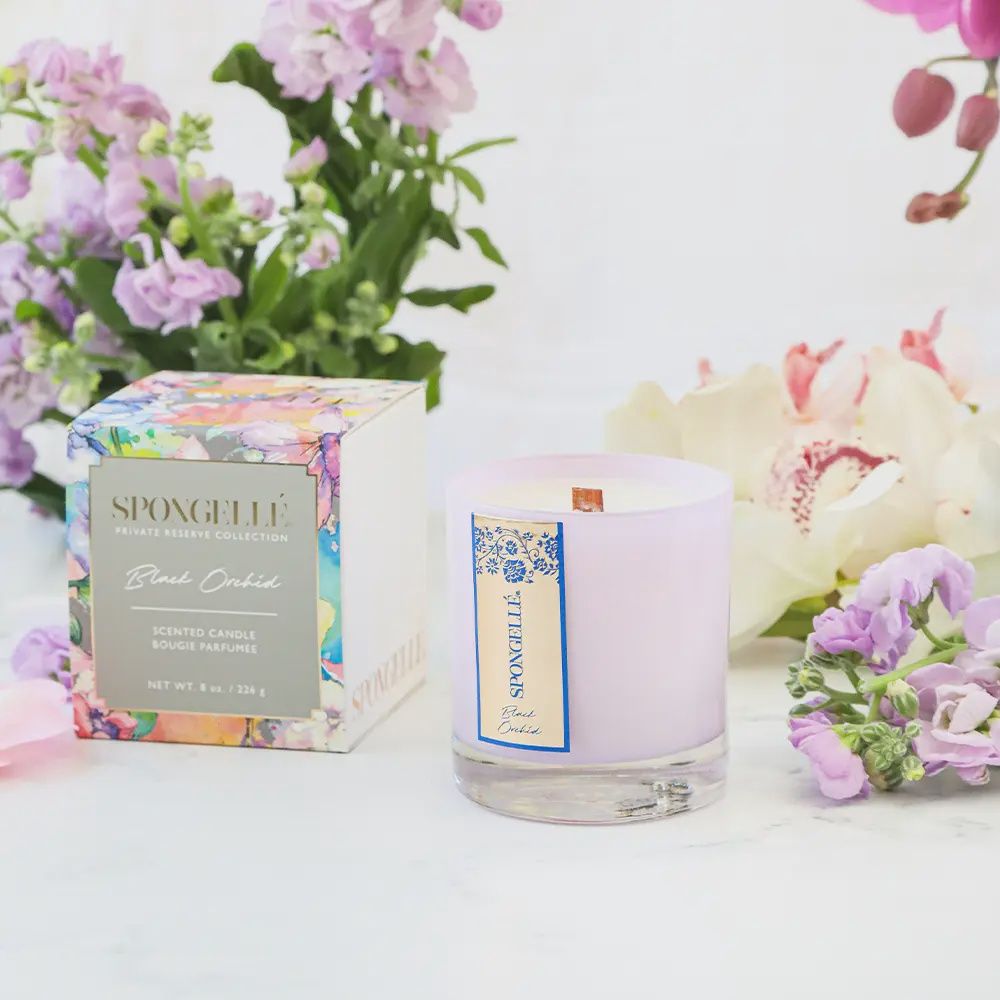 Spongelle Black Orchid Private Reserve Soy Candle | Clean Candle