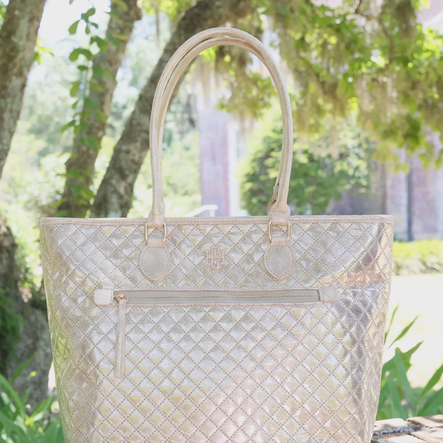 Caroline Hill Jayden Tote Champagne Pop