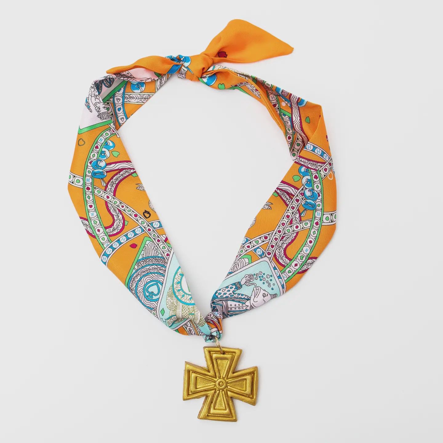 Hidden Truth Jewelry Orange Scarf with Anna Cross