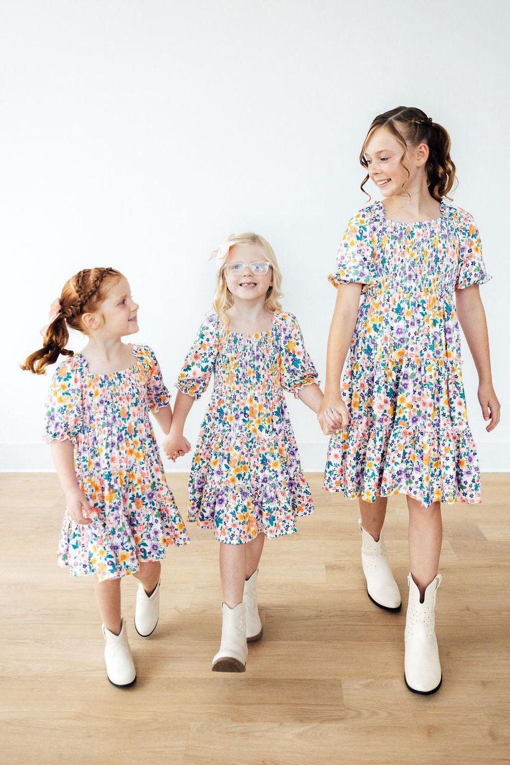 Mila and Rose Garden Groove Smocked Ruffle Dress