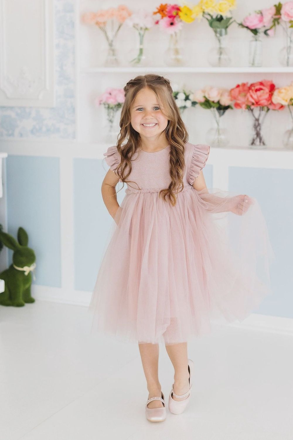 Mila and Rose Dusty Pink Shimmer Tutu Dress