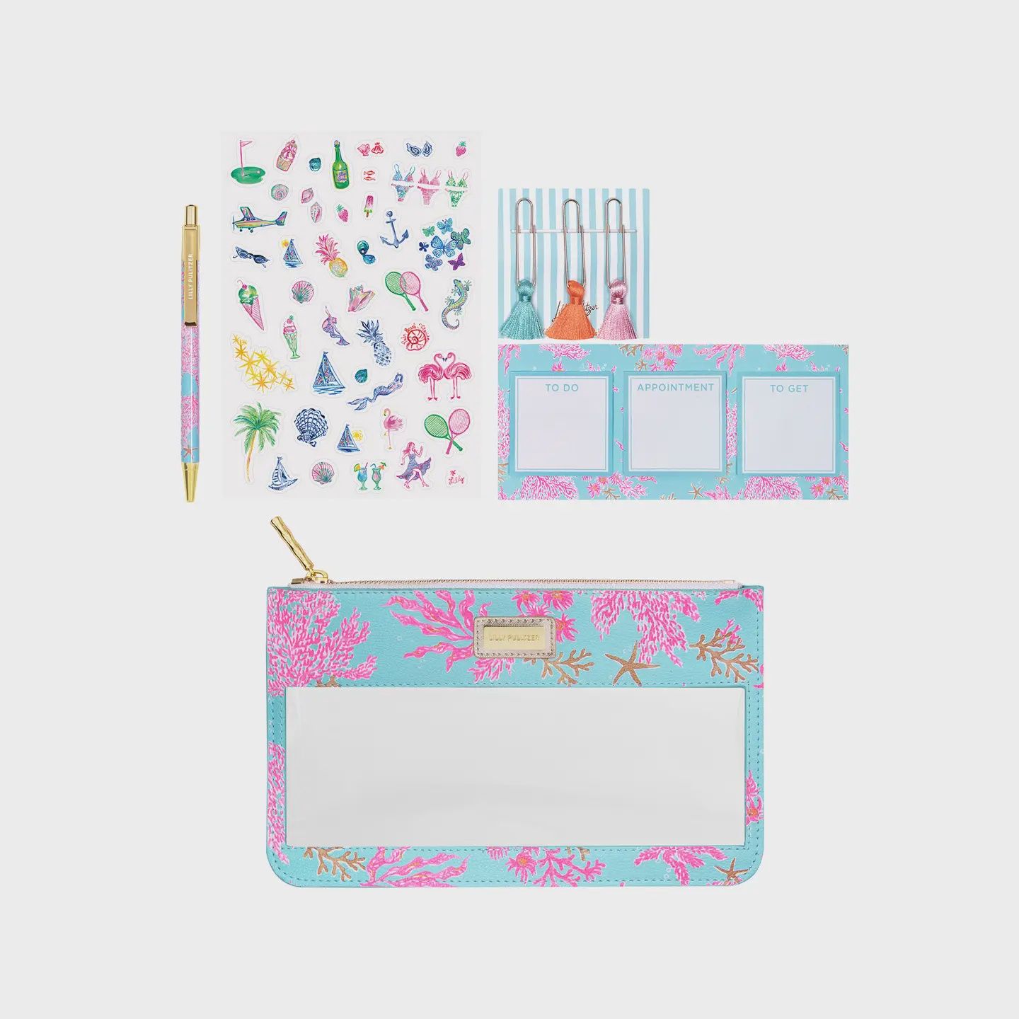 Lilly Pulitzer Agenda Bonus Pack- Royal Coral