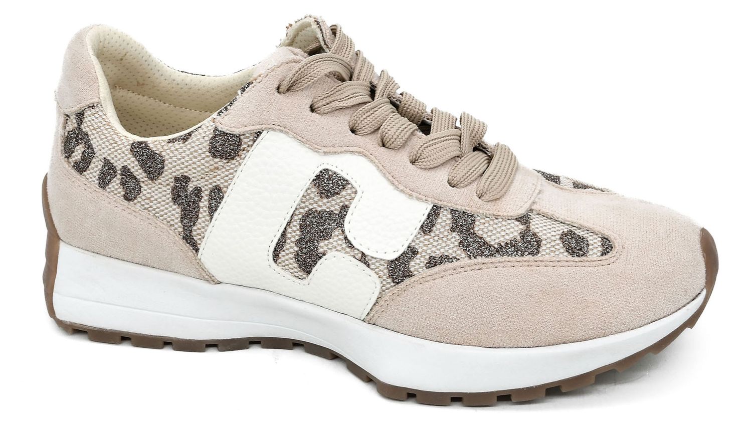 Corkys No Prob Sneaker- Tan Sparkle Leopard