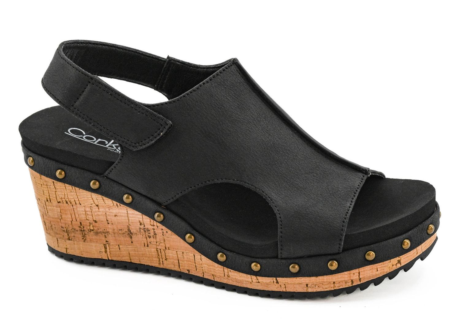 Corkys For Keeps Wedge- Black