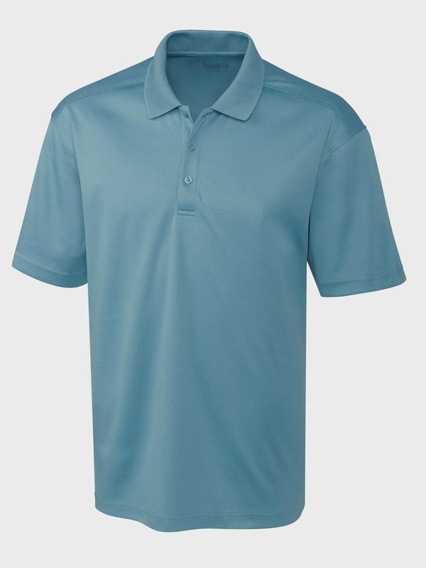 Cutter &amp; Buck Clique Spin Eco Performance Pique Mens Polo- Dusty Blue